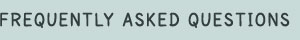 FAQ's